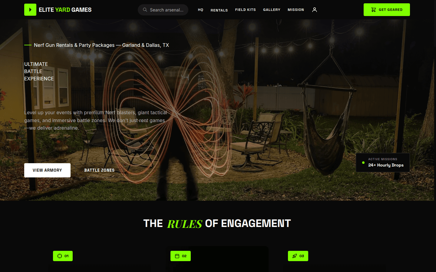 Elite Yard Games — live site